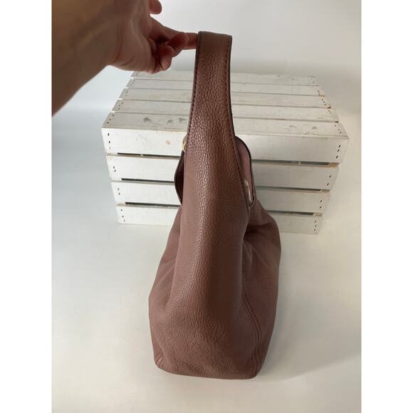 Michael Kors, large mauve leather shoulder bag - Picture 4 of 16